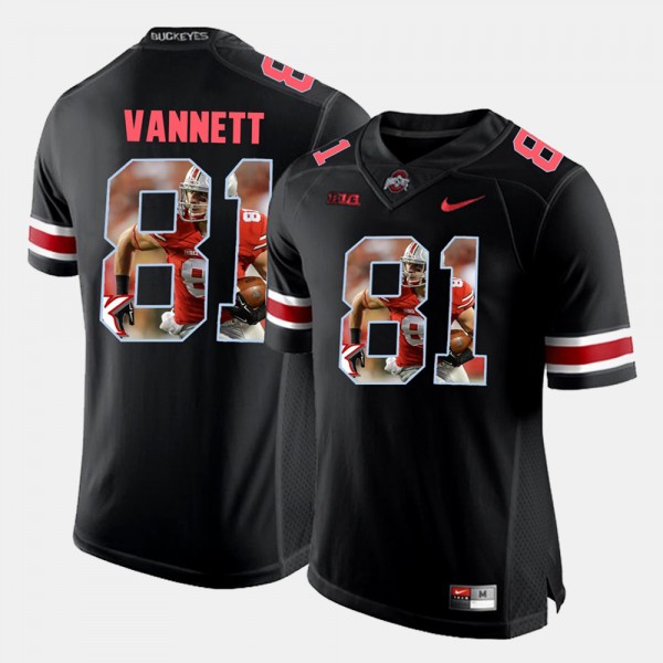 Ohio State Buckeyes Nick Vannett Men's #81 Black Pictorial Fashion College Football Jersey 2404SEOS8